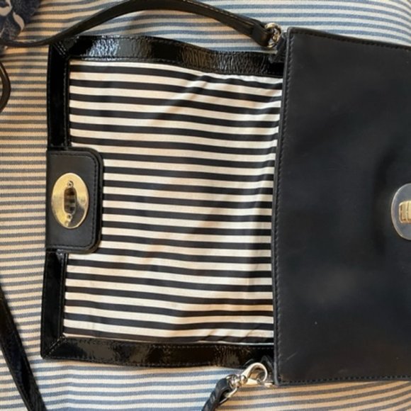 Kate Spade Black Leather Crossbody Purse - Picture 1 of 4
